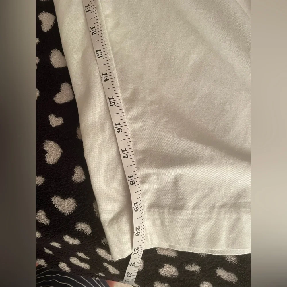 Women’s White Capris Size 18W 100% Cotton